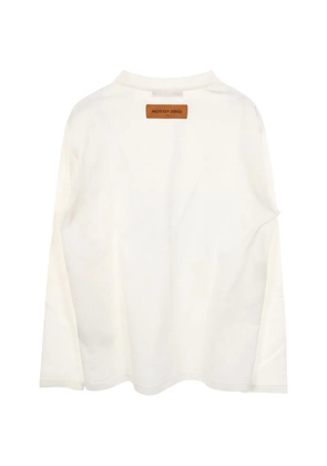 Louis Vuitton Pre-Owned 2010s embossed logo T-shirt - Neutrals