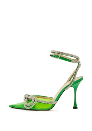 MACH & MACH bow-detail leather pumps - Green