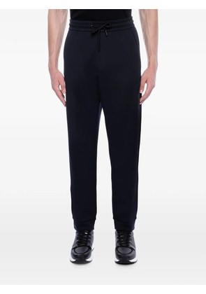 Giorgio Armani logo-patch drawstring track pants - Blue