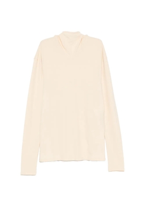 LEMAIRE high-neck T-shirt - Neutrals