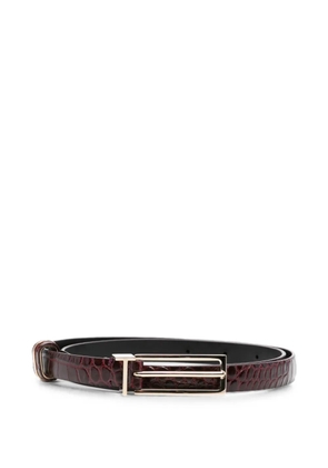TOM FORD croc-effect leather belt - Red