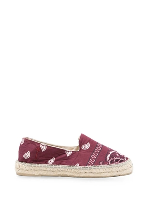 Manebi paisley-print espadrilles - Red