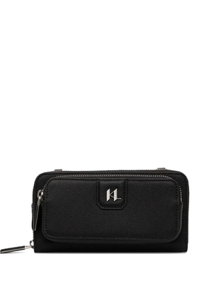 Karl Lagerfeld logo-plaque belt bag - Black