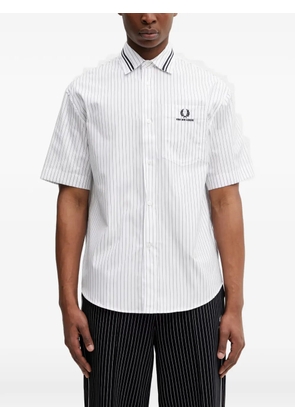 Fred Perry pinstripe short-sleeve shirt - White