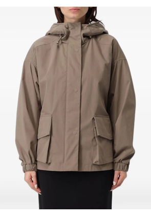 Emporio Armani hooded flap-pocket jacket - Neutrals