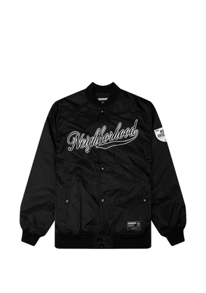Neighborhood logo-embroidered patch-detail jacket - Black