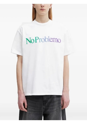 NO PROBLEMO No Problemo logo-print oversized T-shirt - White