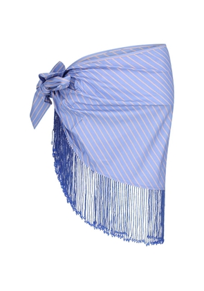 THE ANDAMANE Dolly fringed pareo - Blue