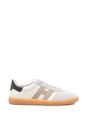 Hogan Cool logo-patch lace-up sneakers - Neutrals