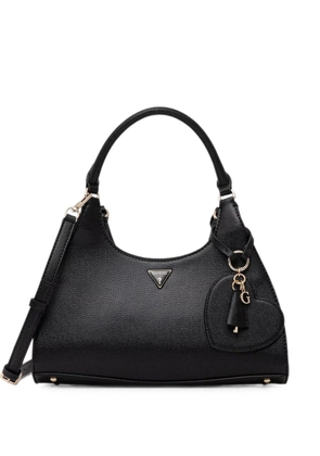 GUESS USA Isobel logo-plaque pebbled-effect shoulder bag - Black