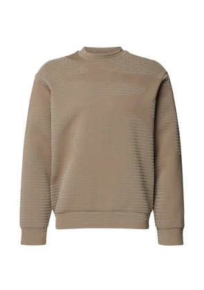 Emporio Armani logo-embossed sweatshirt - Brown
