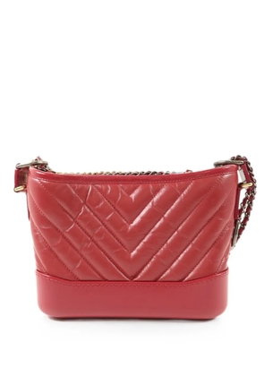 CHANEL Pre-Owned Gabrielle chevron-quilted shoulder bag - Red