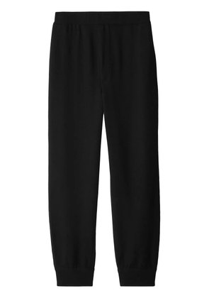 Burberry tapered wool track pants - Black