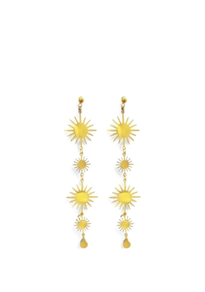 HZMER JEWELLERY Celestial sun earrings - Gold