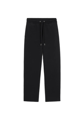 AMI Paris cotton track pants with Ami de Coeur - Black