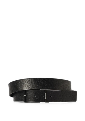 Emporio Armani reversible logo-embossed belt - Black