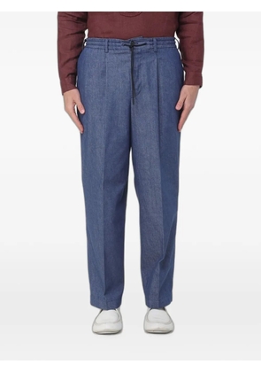 PT Torino drawstring pleated trousers - Blue