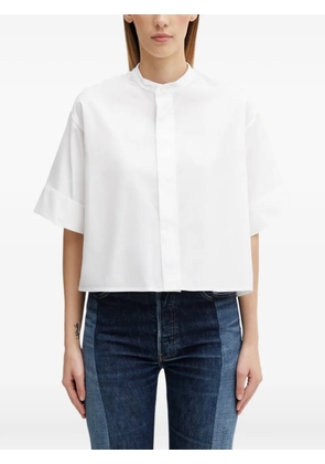 Kenzo mandarin-collar short-sleeve shirt - White