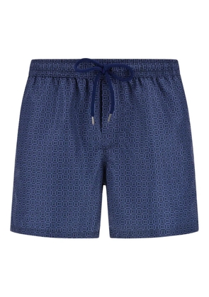 Boggi Milano monogram-print swim shorts - Blue