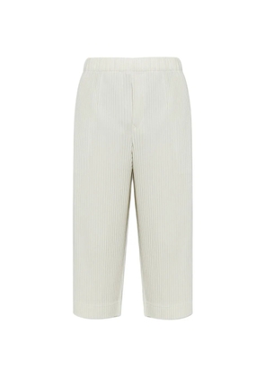 Homme Plissé Issey Miyake pleated cropped trousers - Green