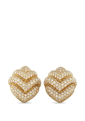 Bvlgari Pre-Owned diamond clip-on earrings - Gold