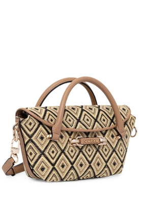GUESS USA Sophia diamond-pattern shoulder bag - Neutrals