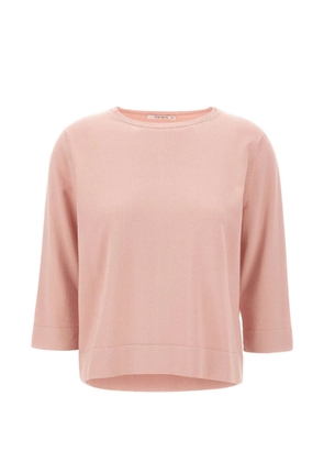 Kangra ribbed-trim crew-neck sweater - Pink