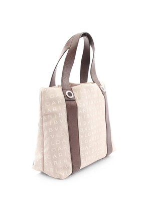 Bvlgari Pre-Owned 2010s Logomania tote bag - Neutrals
