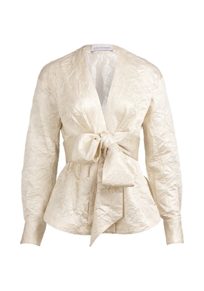 Silvia Tcherassi Saanvi bow-detail blouse - Neutrals