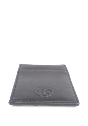 Tory Burch quilted logo-embossed card holder - Black
