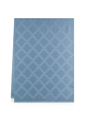 Ferragamo Gancini jacquard stole - Blue