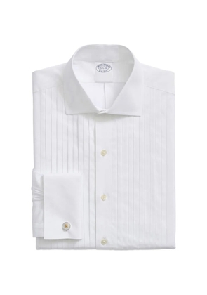 Brooks Brothers pleated shirt - White