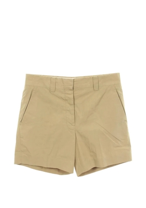 Miu Miu Pre-Owned 2010s logo-embroidered shorts - Neutrals