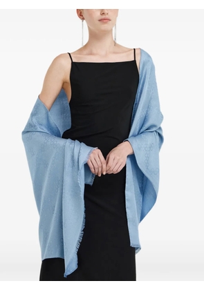 Ferragamo Gancini jacquard stole - Blue