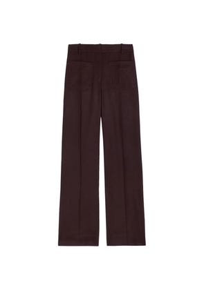 Victoria Beckham Alina patch-pocket wide-leg trousers - Red