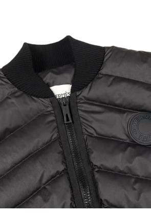 Hermès Pre-Owned 2010 logo-patch gilet - Black