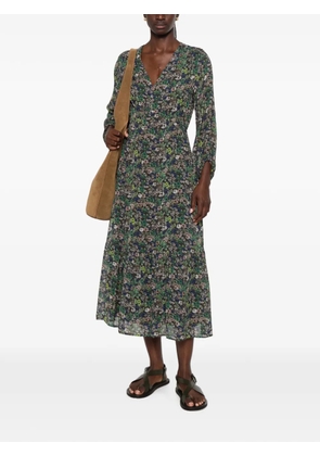 Marc O'Polo floral-print midi dress - Brown