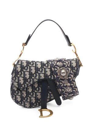 Christian Dior Pre-Owned 2010s mini Saddle two-way handbag - Blue