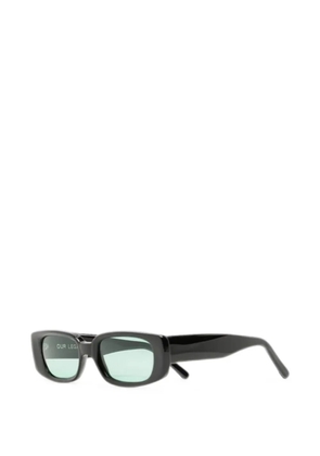 OUR LEGACY Samhain rectangle-frame sunglasses - Black