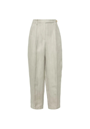 Brunello Cucinelli pressed-crease trousers - Neutrals