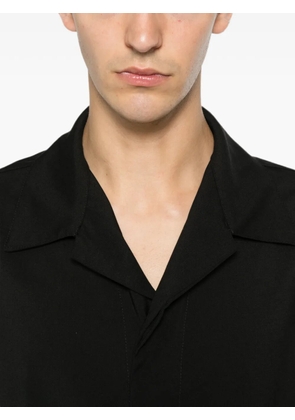 YES LONDON short-sleeve camp-collar shirt - Black