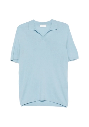 KIEFERMANN V-neck polo shirt - Blue