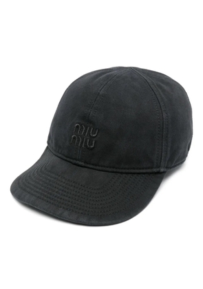 Miu Miu Drill baseball cap - Black