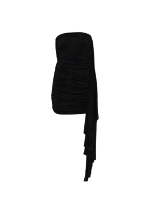 Alexander Wang ruched draped-detail dress - Black