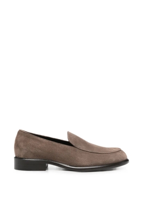 KHAITE suede slip-on loafers - Brown
