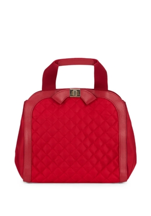 Moschino quilted bow-detail tote bag - Red