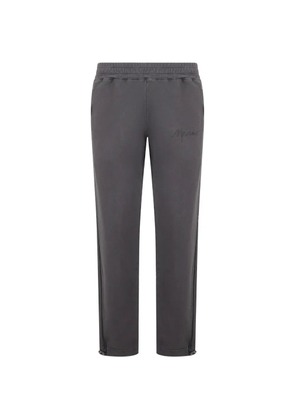 Moschino logo-embroidered track pants - Grey