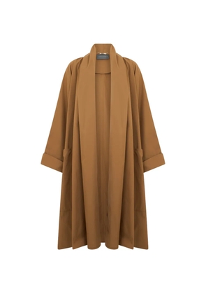 Alberta Ferretti oversized coat - Brown