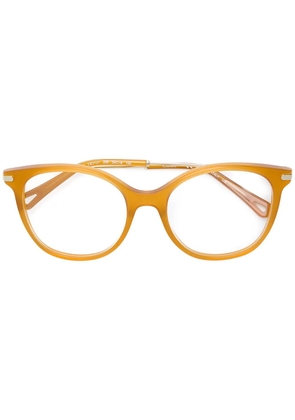 Chloé Eyewear round frame glasses - Yellow