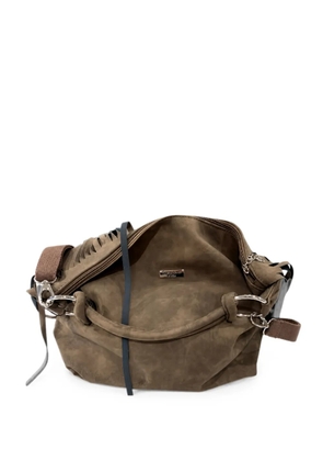 TERESA CAMBI fringe-detail tote bag - Brown
